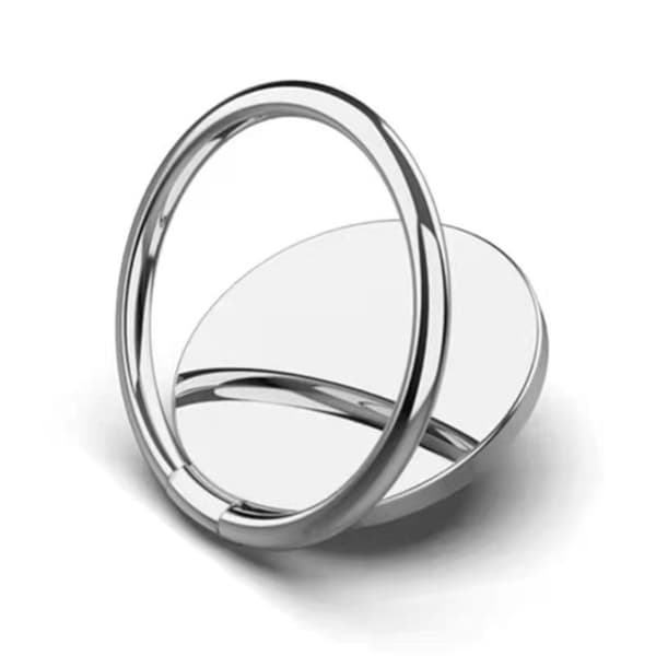 Magnetisk ringhållare för telefon med stativ – Silver
