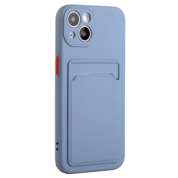iPhone 15 TPU-kotelo korttipaikalla - Sininen