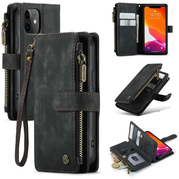 CASEME iPhone 12 Mini Cover med Stativ - Sort