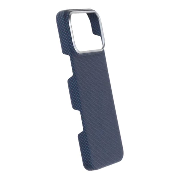 Kevlar Woven Magnetic Case - iPhone 17 Pro Max Blue Plain Weave