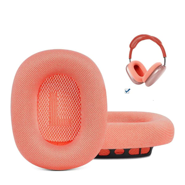 AirPods Max lyserøde mesh silikone høretelefoncovers, et par