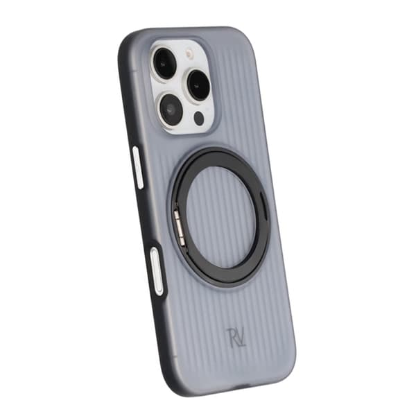 iPhone 16 Pro Max Rvelon Cover Roterende Magnetisk Stand - Sort