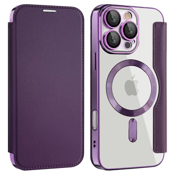 iPhone 16 Pro Cover med kortlommer - Lilla