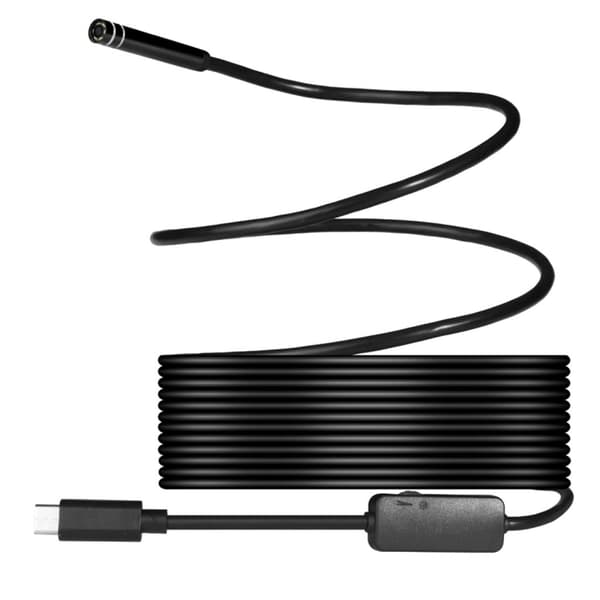 Vandtæt inspektionskamera 5m USB-C til PC & Android - Sort