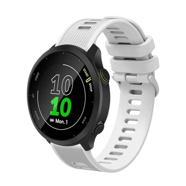 Garmin Forerunner 45 / 45S Silikone Urrem - Hvid