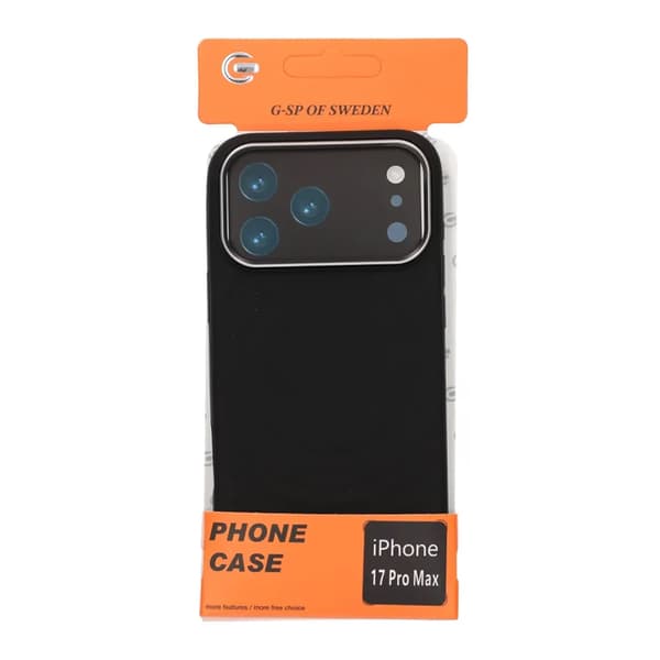 Silikoninen matkapuhelinkotelo iPhone 17 Pro Maxille - Musta