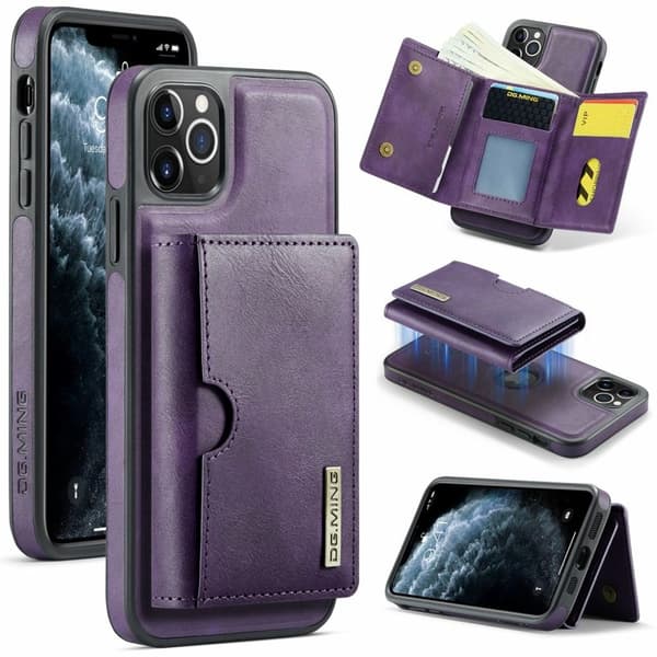DG.MING iPhone 11 Pro Etui med pung - Lilla