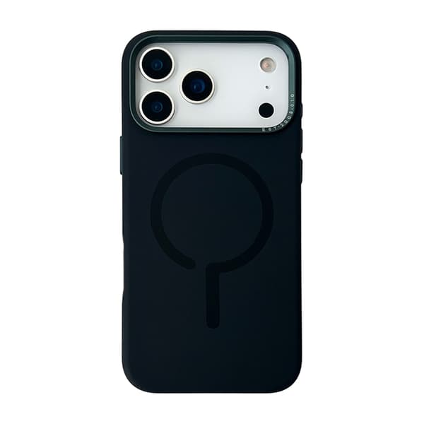 Metal Eagle Eye Flydende Magnetisk Silikone Cover iPhone 17 Pro Max Sort