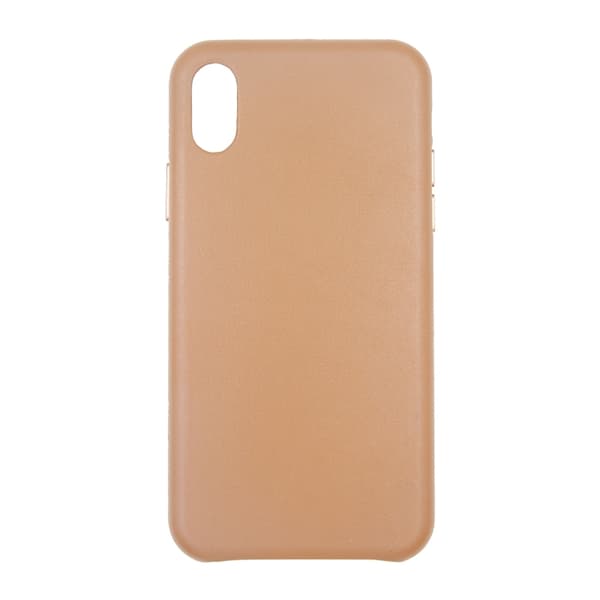 Lædercover til iPhone X og XS - Brun