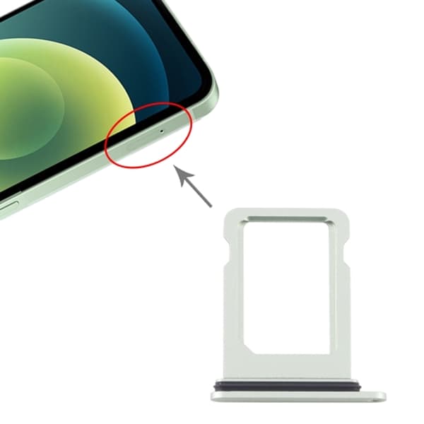 iPhone 12 Mini Simkortshållare - Grön