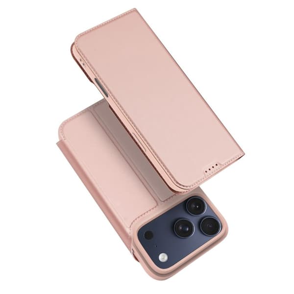 DUX DUCIS iPhone 18 Pro Max / 17 Pro Max Plånboksfodral i PU-läder - Rosa