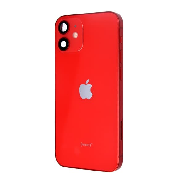 iPhone 12 Mini Baksida med Komplett Ram - Röd