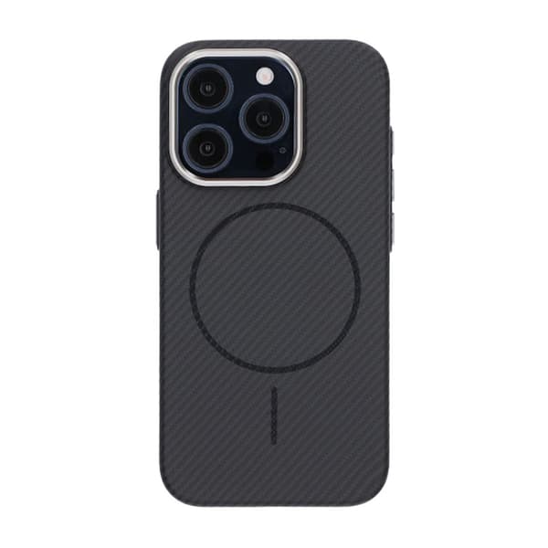 iPhone 15 Pro Mobilskal Carbonmönstrad - Svart