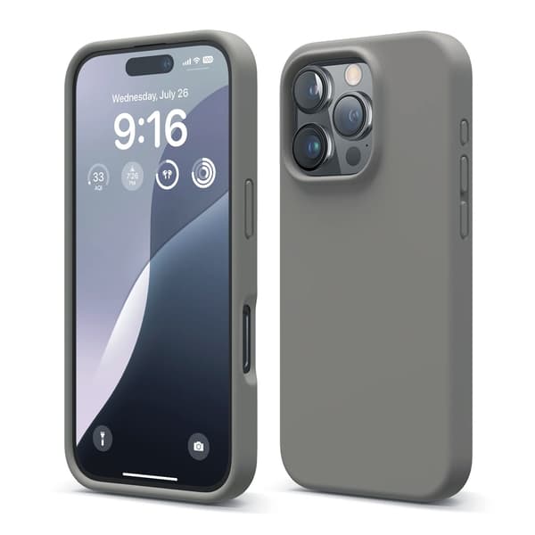 iPhone 16 Pro Max Silikonecover Rvelon - Grå