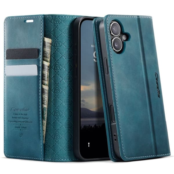 CASEME iPhone 16 Cover med stativ - Blå