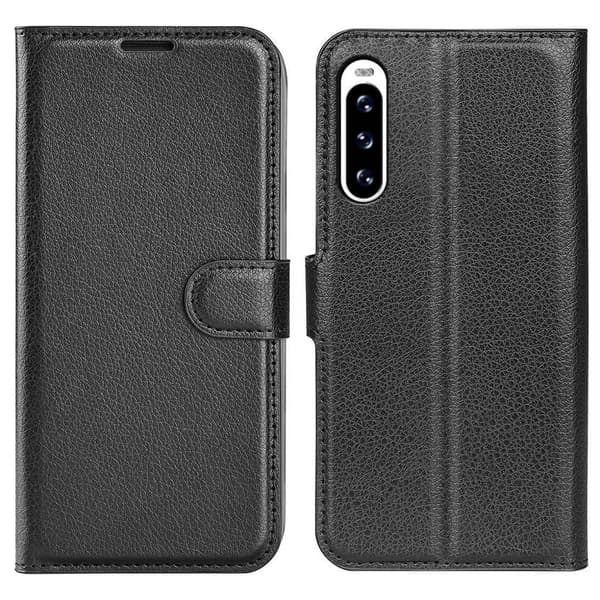 Sony Xperia 10 V Tekstureret Cover - Sort