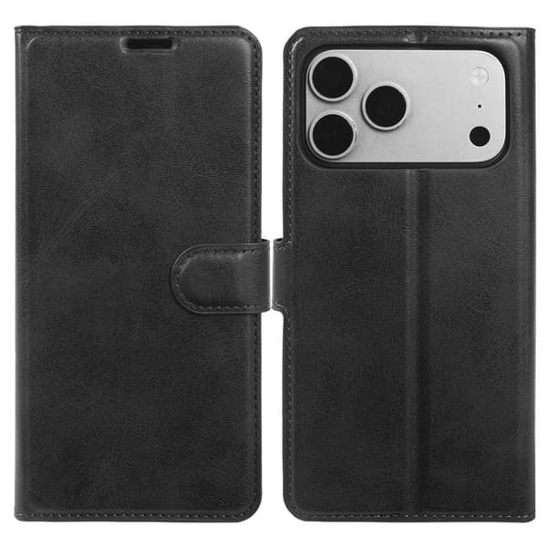 Pungcover med stander iPhone 18 Pro Max, iPhone 17 Pro Max - Sort