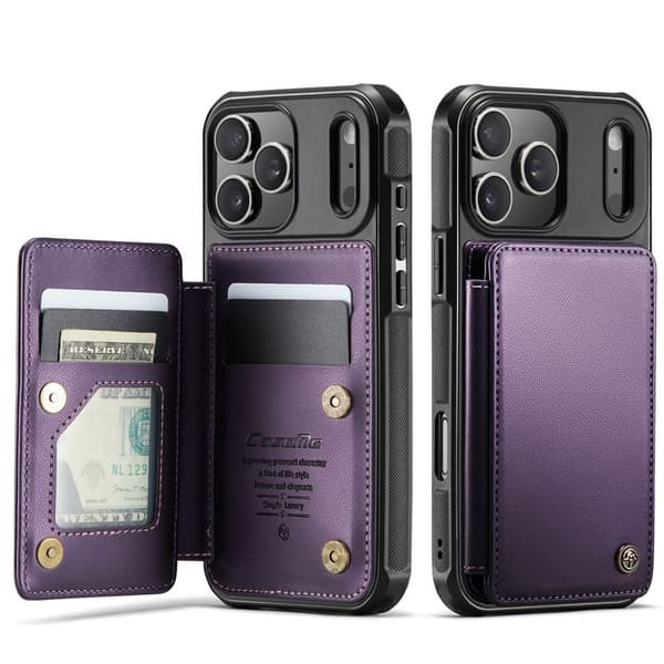 CASEME iPhone 18 Pro Max/17 Pro Max Pung Etui RFID Blokerende - Lilla