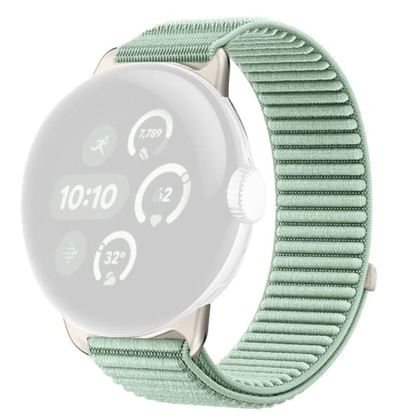 Google Pixel Watch 4 45mm jne. Kellon ranneke nylonista - Vihreä