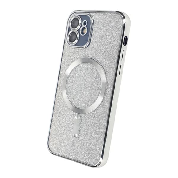 Ylellinen puhelinkotelo Magsafe iPhone 11:lle - Hopea