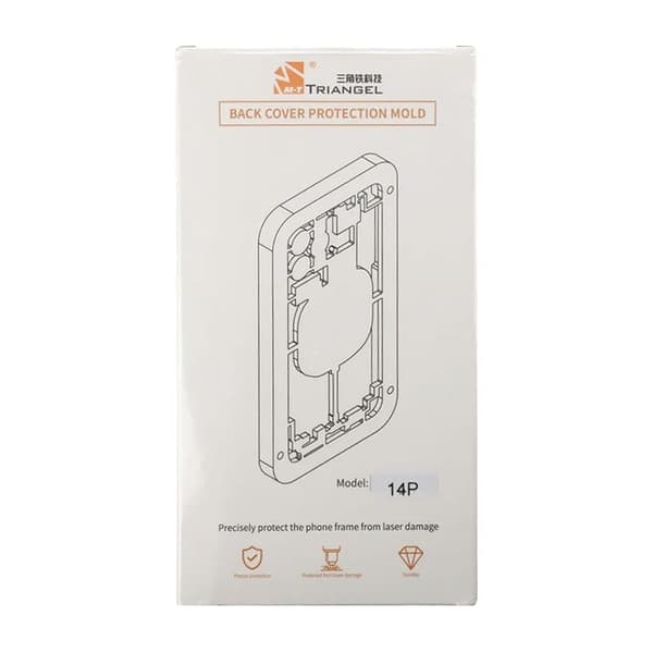 Form til adskillelse af lasermaskine bagside til iPhone 14 Pro
