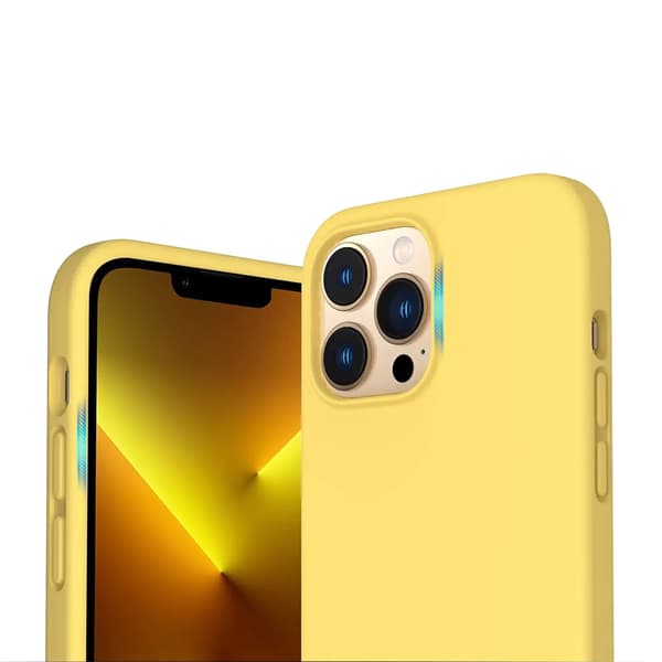 iPhone 13 Pro Max Silikonskal Rvelon - Gul