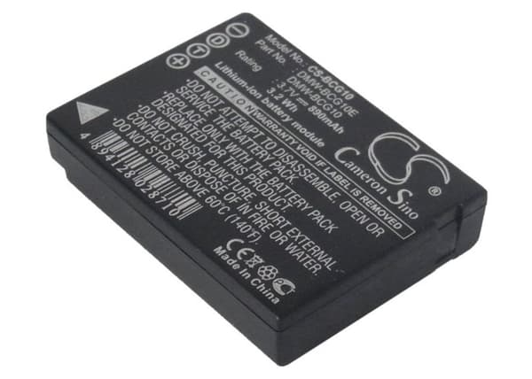 Batteri för DMW-BCG10(E) ersättningsbatteri