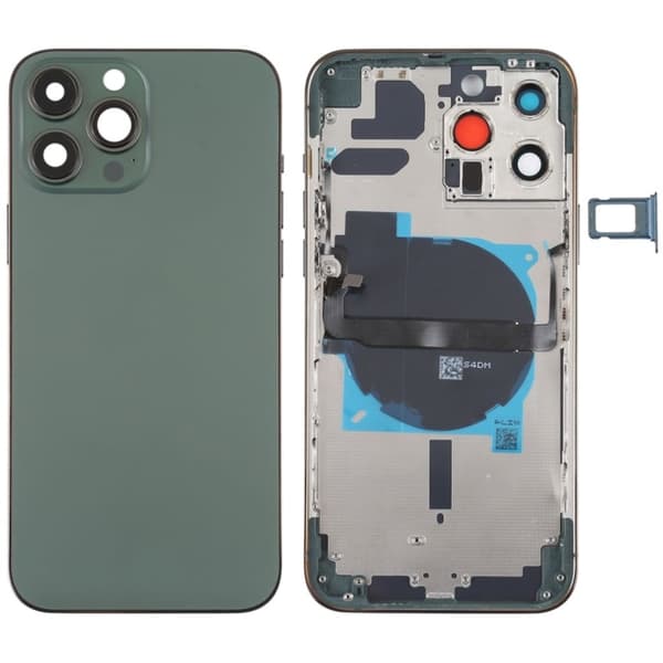 iPhone 13 Pro Max Baksida med Smådelar (Ingen Logotyp) - Grön
