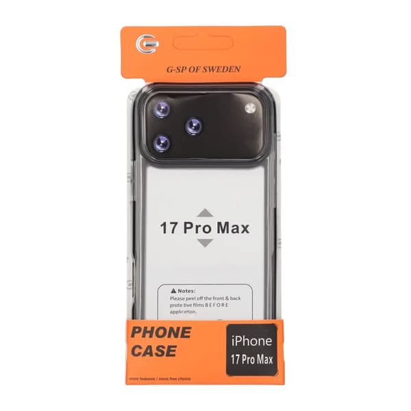 Mobilcover Stødsikkert til iPhone 17 Pro Max - Sort