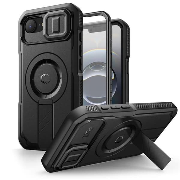 Tech-Protect Kevlar Magsafe Cover til iPhone 17e/16e - Sort