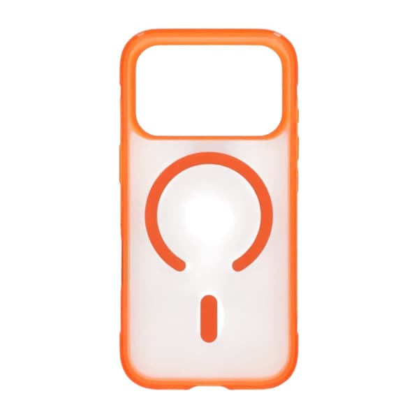 Matte Magnetic Shockproof Airbag  Case For iPhone 17 Pro Orange