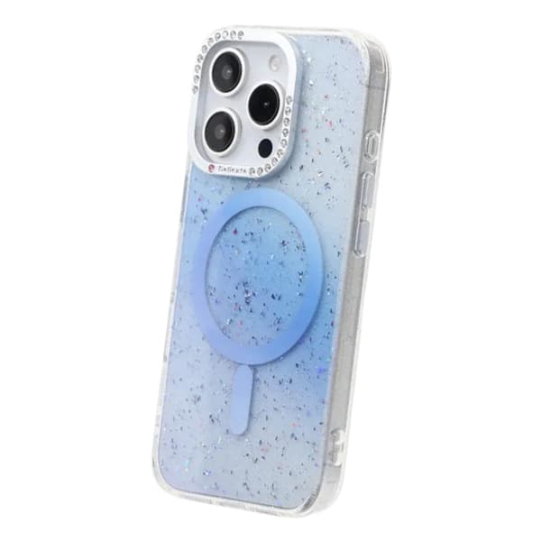 Glitter Diamond Magnetic Case - iPhone 16 Pro Blue