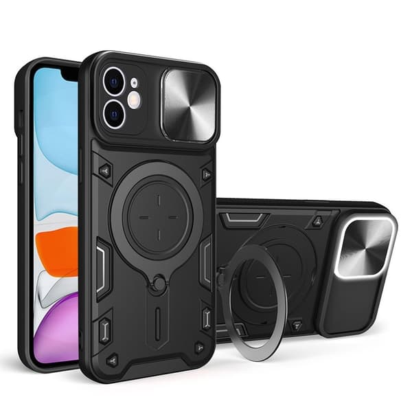 IPhone 11 -kotelo kannella - Musta