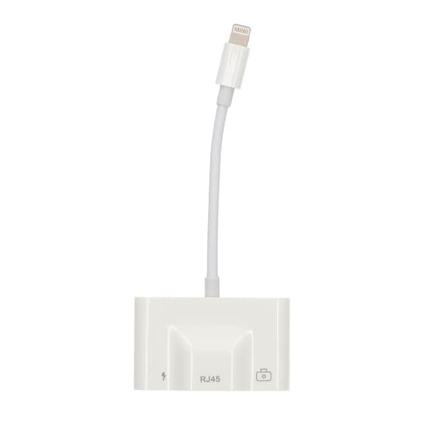 Lightning til Ethernet og Lightning og USB A