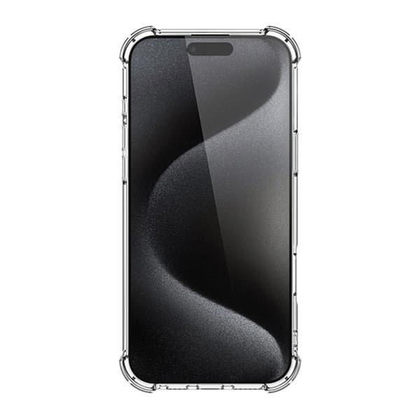 iPhone 16 Pro Max -iskunkestävä matkapuhelinkotelo - läpinäkyvä
