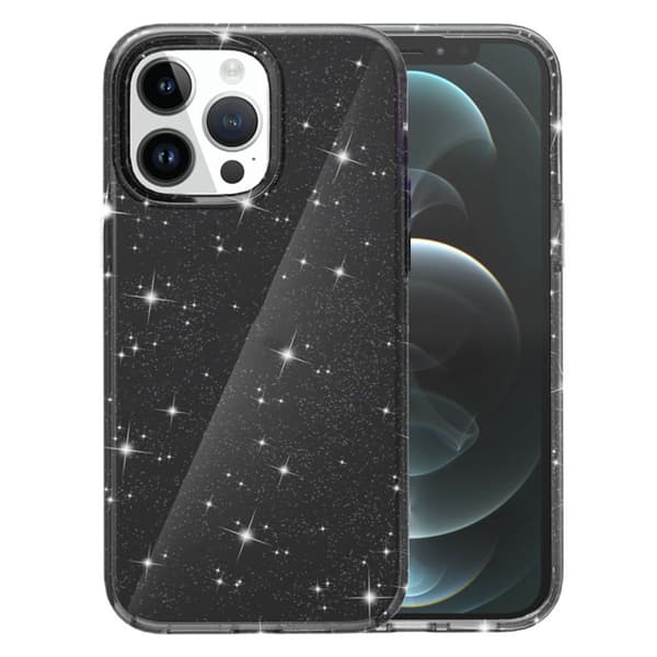 AMORUS iPhone 12 Pro Max Glitter Cover - Sort