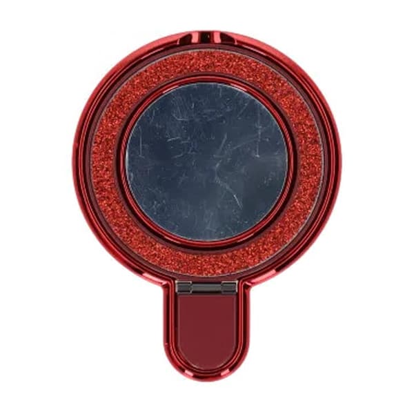 MagSafe Glitter Mirror Back Sticker Kickstand Red