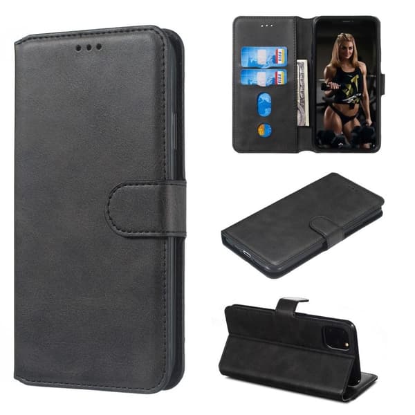 Foldbart iPhone 11 Pro wallet cover - Sort
