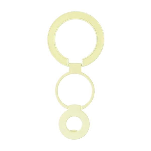 Foldable Double Magnetic Phone Ring Holder Yellow
