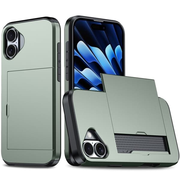 iPhone 17 -kotelo korttipaikalla - Vihreä