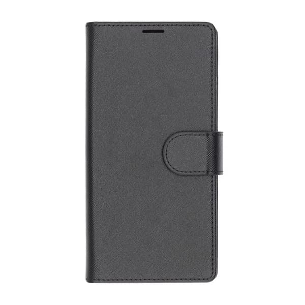 Flip Stand Læder Wallet Case Til Samsung S25 Ultra Sort