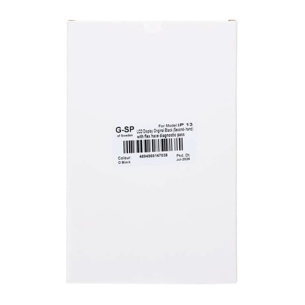 iPhone 13 LCD-skærm Original Sort (Brugt) med flex har diagnostic pass