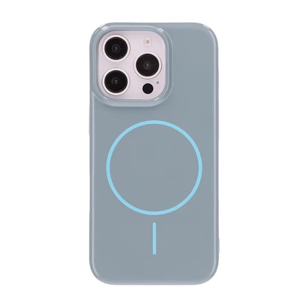 Blankt design Magnetisk Cover Til iPhone 16 Pro Blå