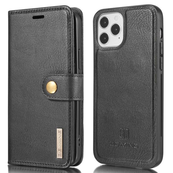 DG.MING 2-i-1 Wallet Case til iPhone 13 - Sort