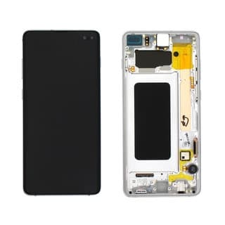 Samsung Galaxy S10 Plus Skärm med LCD Display Original - Vit