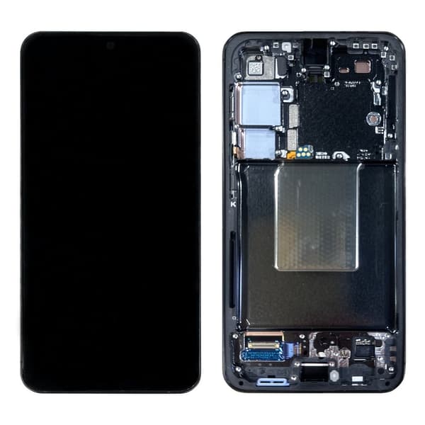 Samsung Galaxy S24 Original Display Samlet Ramme - Sort