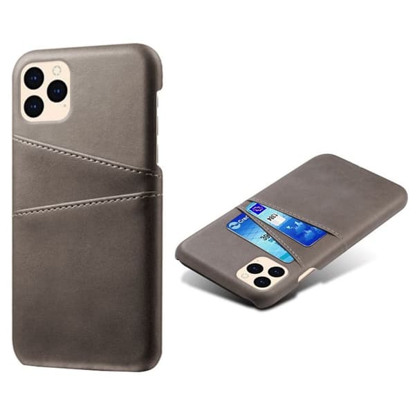KSQ iPhone 12 Mini -kotelo korttipaikoilla - Harmaa