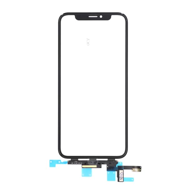 iPhone X lasinäyttö digitointilaitteella ja OCA:lla