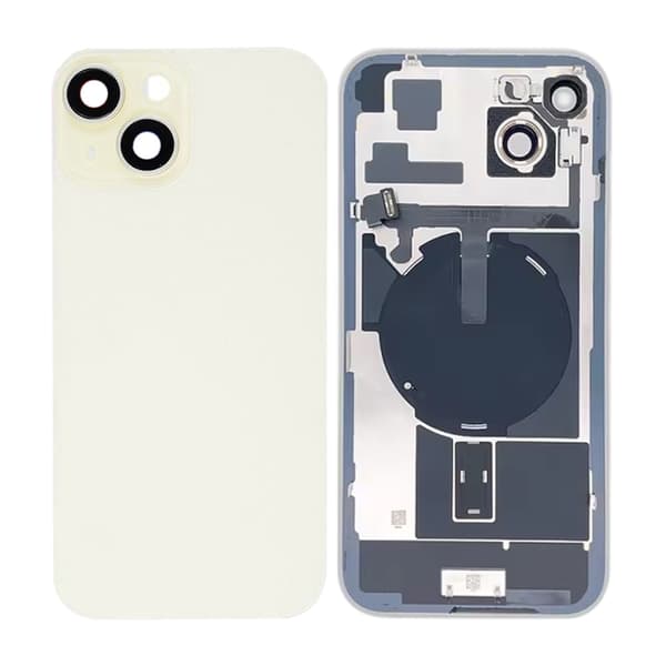 iPhone 15 Plus bagglas med smådele - Gul