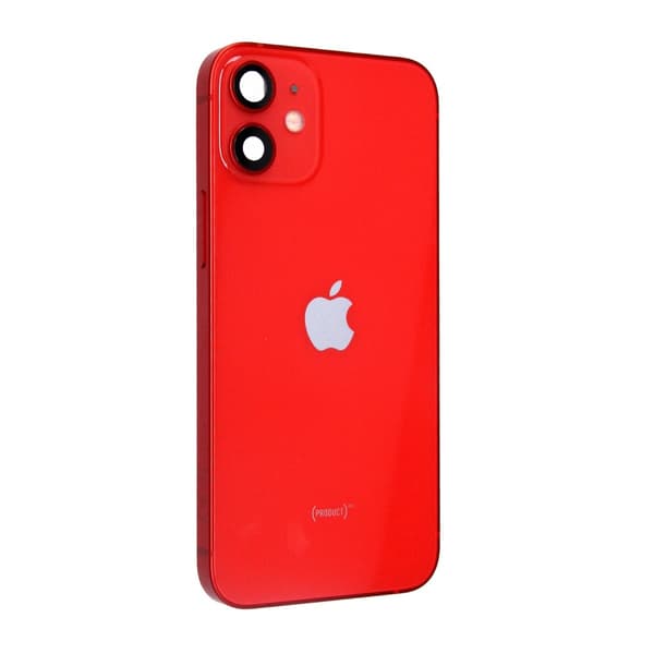 iPhone 12 Mini Baksida med Komplett Ram - Röd